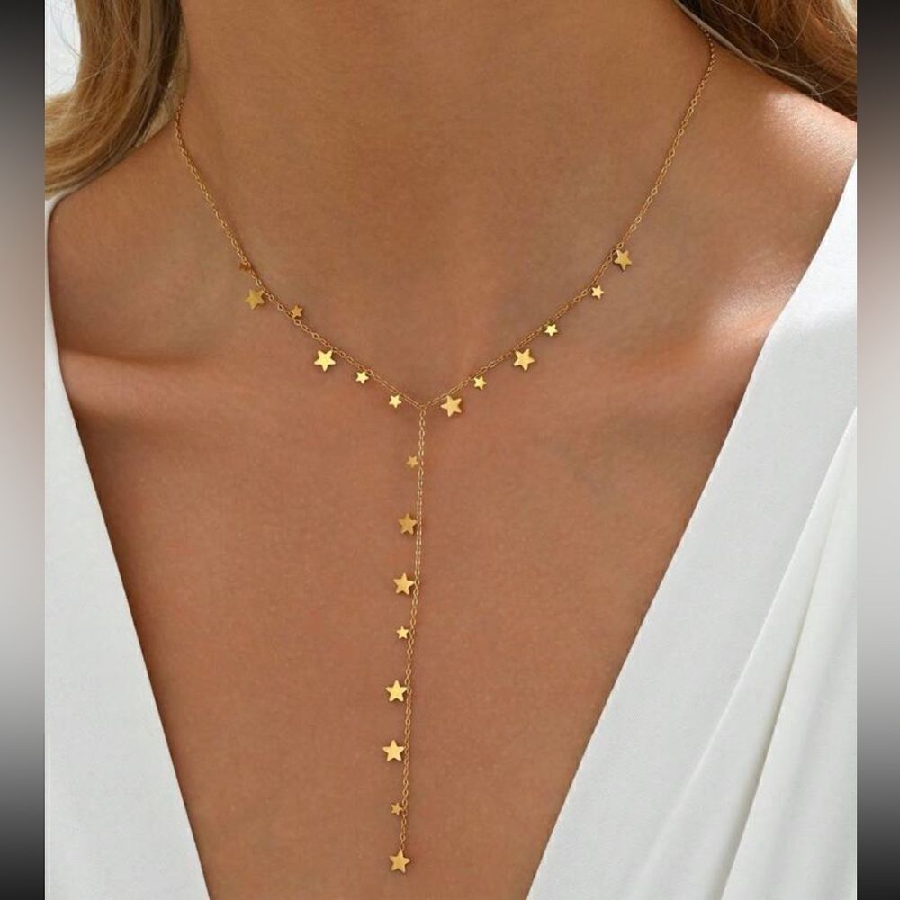 Star drop necklace #1384